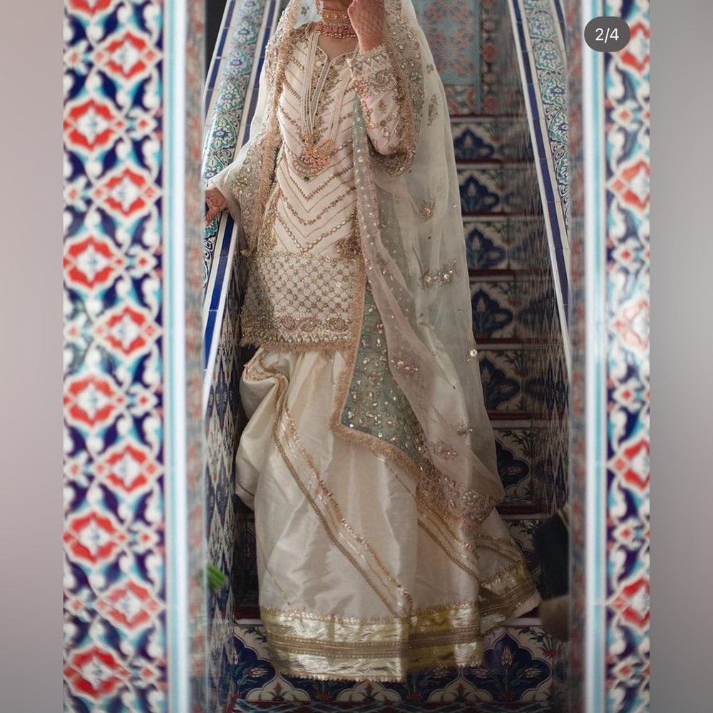 Shazak Malik Pakistani Indian Nikkah Wedding Outfit - Picture 14 of 15